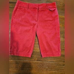 TRIBAL WOMEN'S RED BERMUDA SHORT STRETCH-EXTENSIBLE SIZE 8